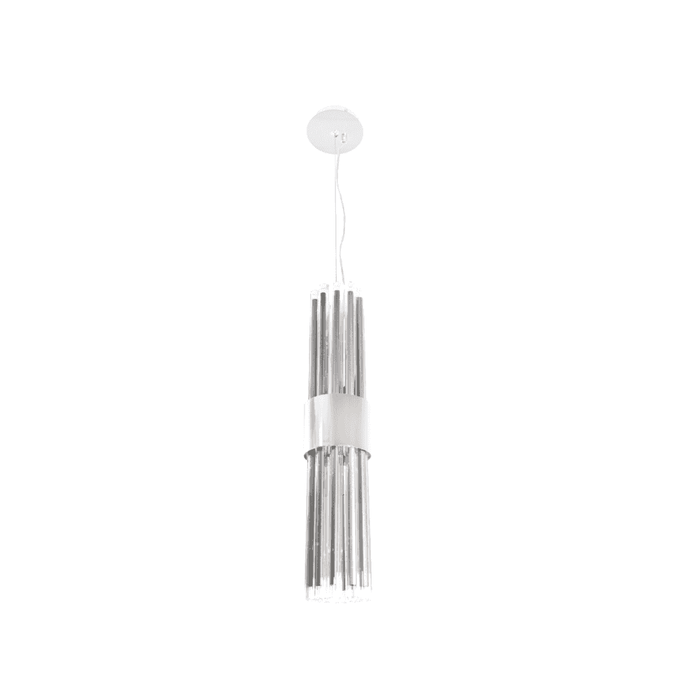 Column Nickel Single Pendant