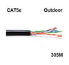 CAT5e External Outdoor Use COPPER Ethernet Network Cable UTP 305m Black