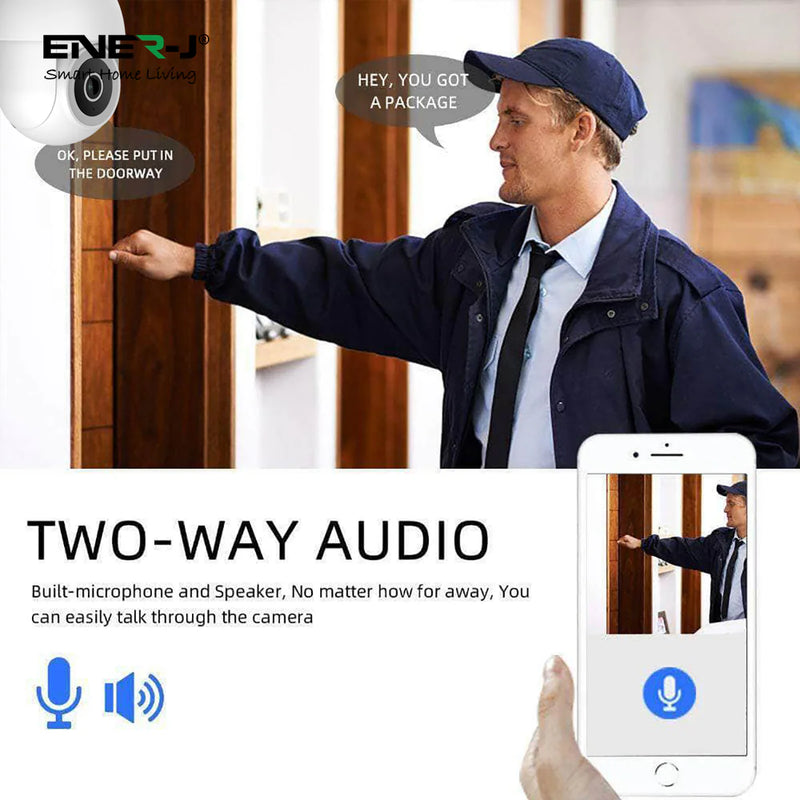 ENER-J Smart Wireless Outdoor IP Dome Camera with 4x Digital Zoom SHA5295
