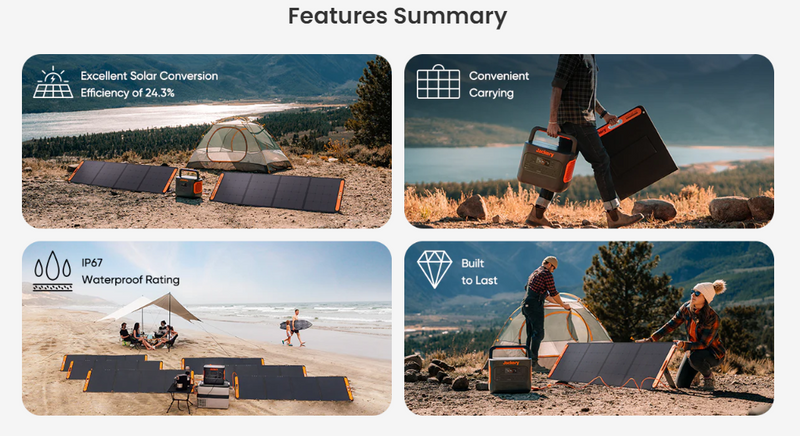 Jackery SolarSaga 200W Solar Panel for Power Stations