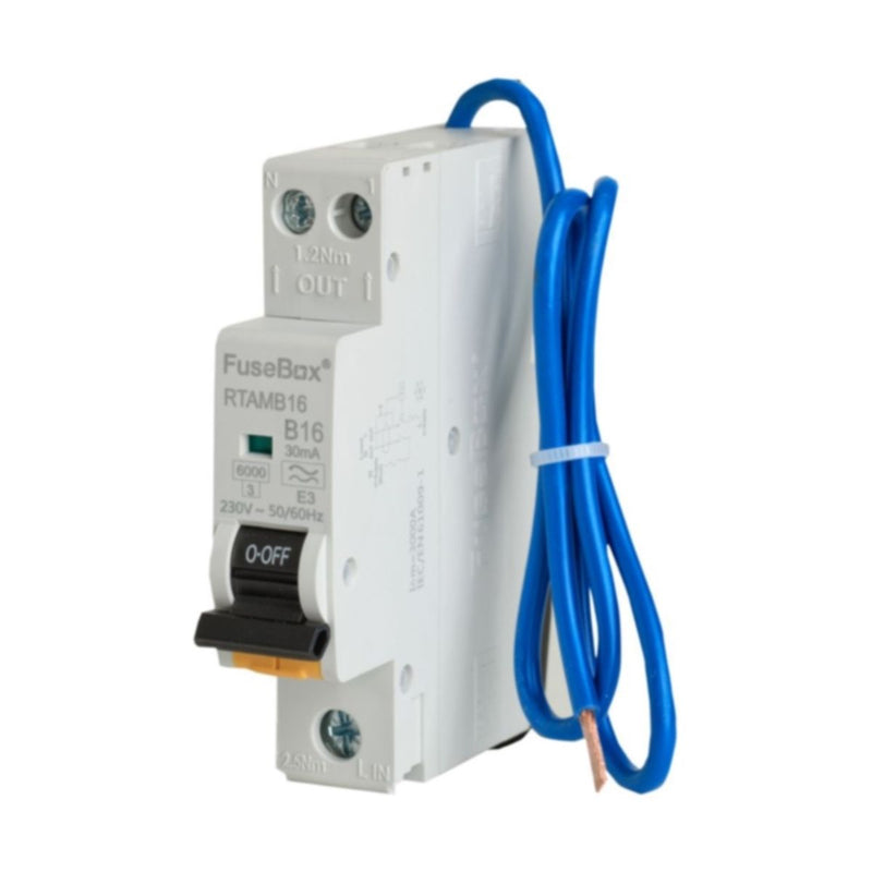 FuseBox Mini RCBO – Type A, B Curve (6A–40A) | RTAM Series