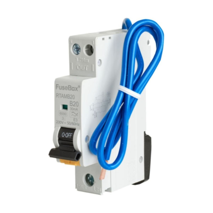 FuseBox Mini RCBO – Type A, B Curve (6A–40A) | RTAM Series