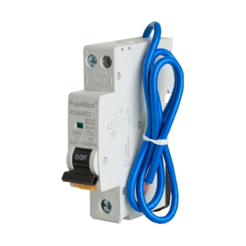FuseBox Mini RCBO – Type A, B Curve (6A–40A) | RTAM Series