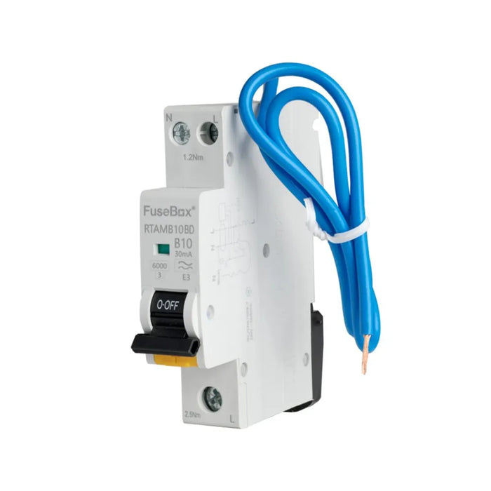 FuseBox Mini RCBO (Bi-Directional) – Type A, B Curve (6A–40A) | RTAM Series