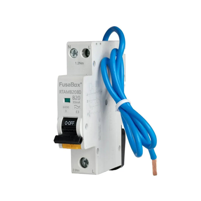 FuseBox Mini RCBO (Bi-Directional) – Type A, B Curve (6A–40A) | RTAM Series