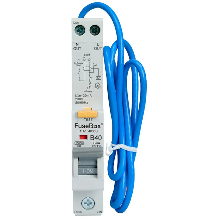 Fusebox RCBO's Type A, Curve B | RTA Series (06A-50A)