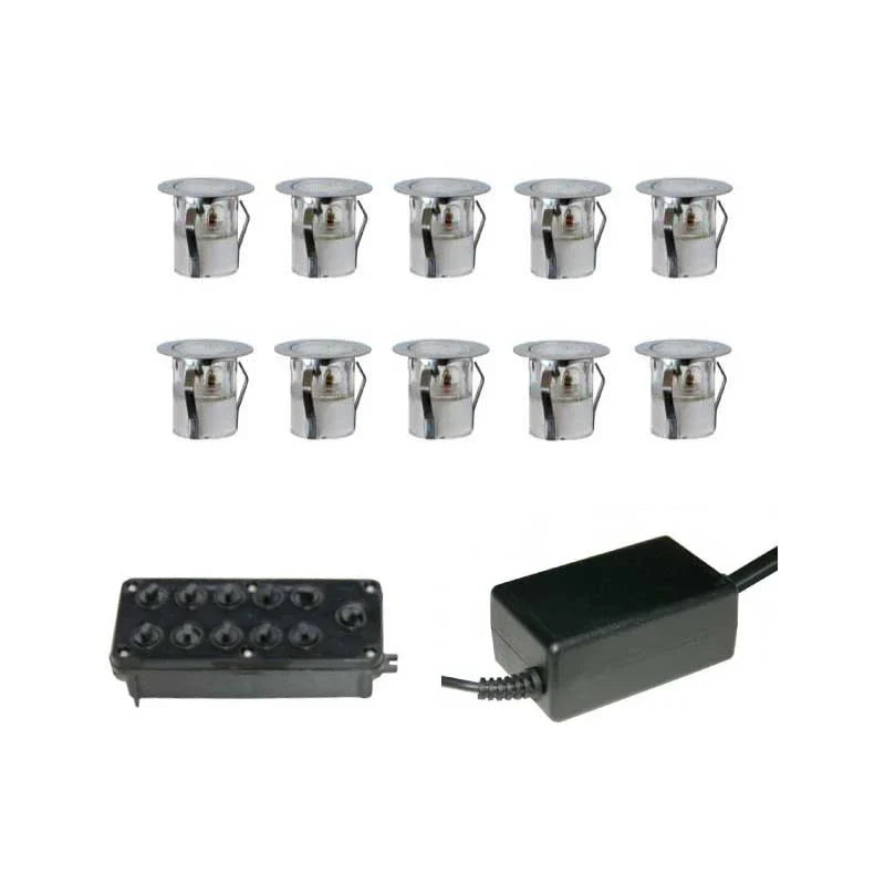Gap Lighting 10 light LED kit including in-line driver and junction box (Warm White)