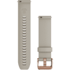 Garmin strap Light sand with rose gold hardware Quick Release 18mm band.