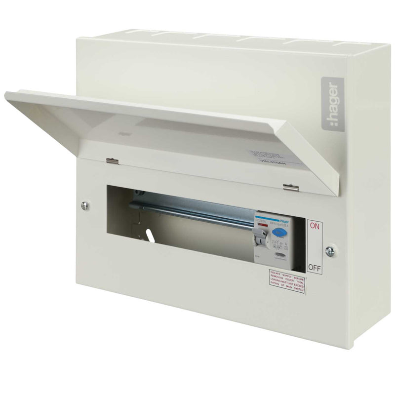 Hager VML310AH 10 Way 100A 30mA Type A RCCB Incomer.