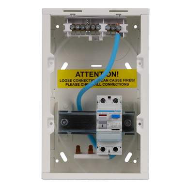 Hager VML402AH 2 Way 40A 30mA Type A RCCB Incomer.