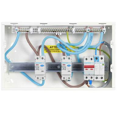 Hager VML910CUSPDRK 10w HI 100A Sw 2*100A 30mA SPD RKO