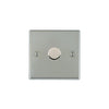 Hamilton 731X40 1 Gang 400W 2 Way Resistive Leading Edge Push On/Off Dimmer Switch- Bright Steel