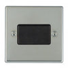 Hamilton 10A 1 Gang Triple Pole Fan Isolator Switch - Bright Steel