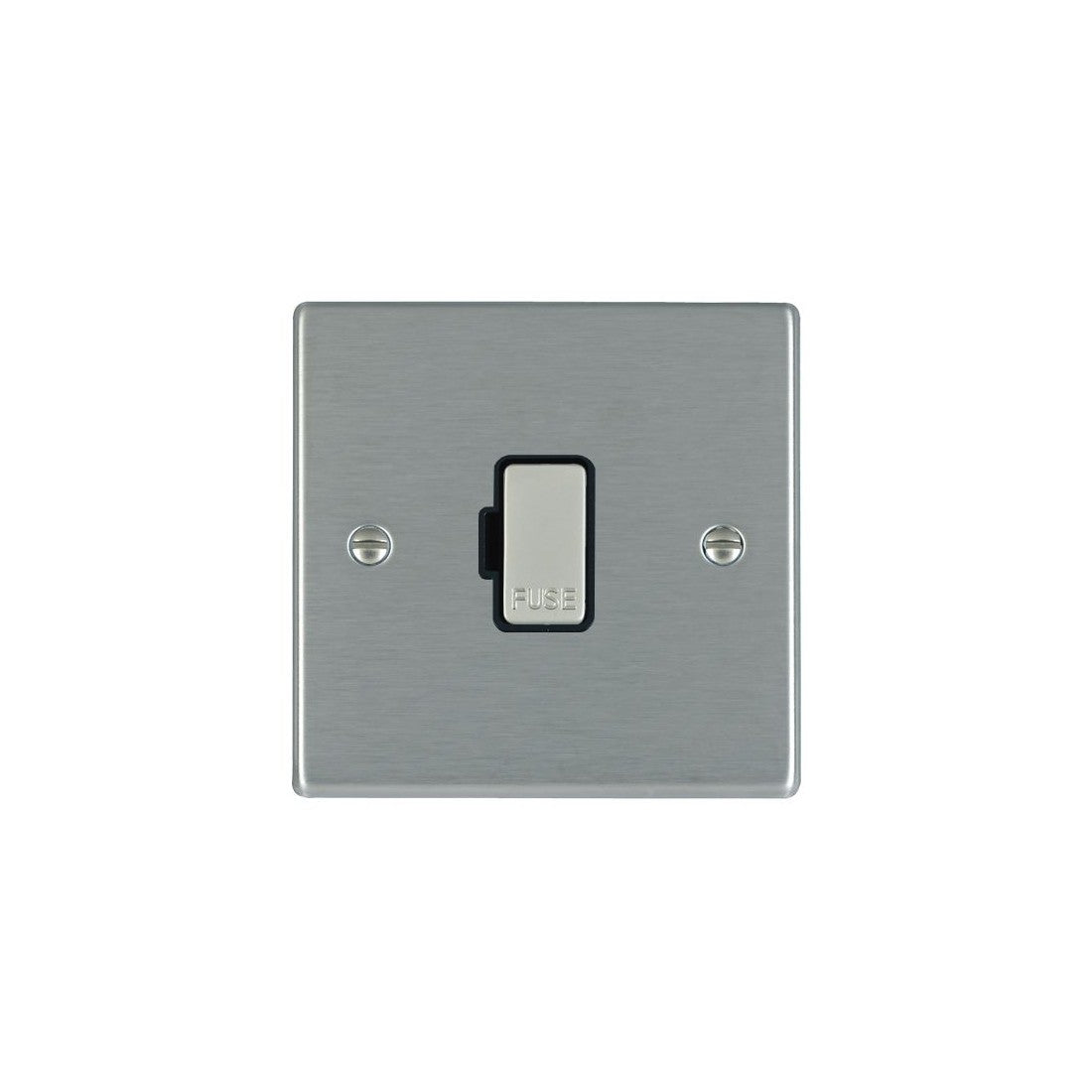 Hamilton 74FOSS Fused Connection Unit, Satin Steel & Black