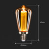Ener-J ST64 LED Filament Bulb Pack of 4 E27 3W 2000K Vintage Amber - image 3