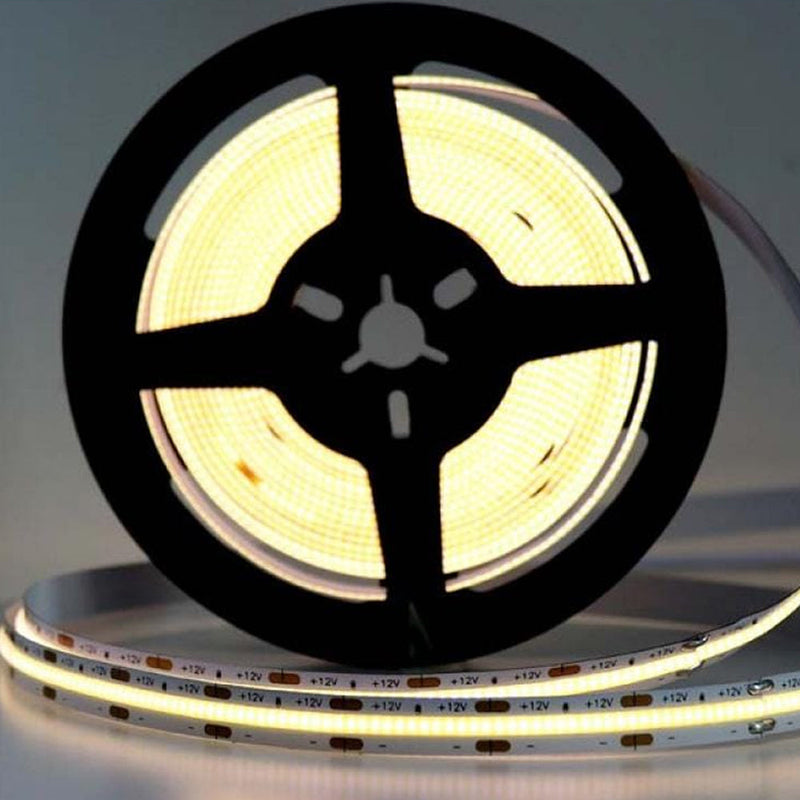 Ener-J T457 12V COB LED Strip Light with 300 LEDs/M. 10W/M, 1100lm/M CRI 90-92, 6000K