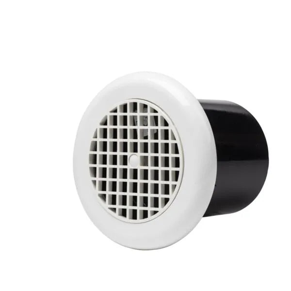 Manrose LP100CTW 4'' Lo Profile Circular Fan with Timer White