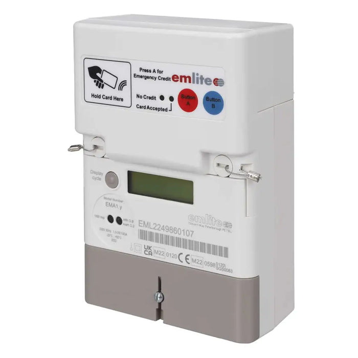 MCG 100A Single Phase Direct Connect Contactless Card Meter with an LCD Display