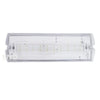 Megalux 3W IP65 LED Emergency Bulkhead Light Fire Exit Sign Legend 3hr Maintained with Optional Sticker Legends
