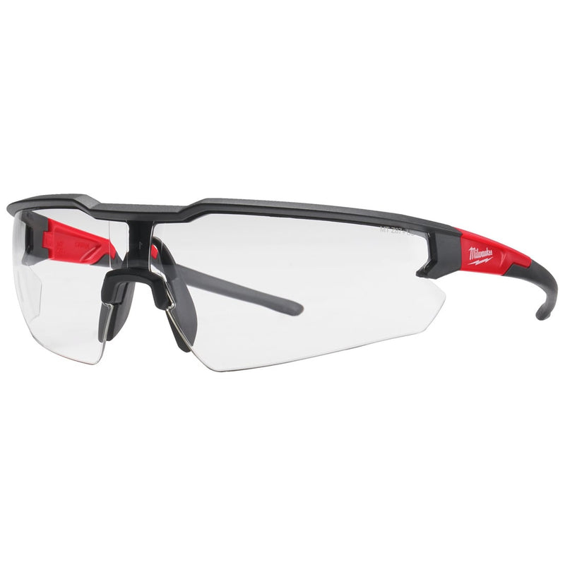 Milwaukee enhanced safety glasses with clear lenses