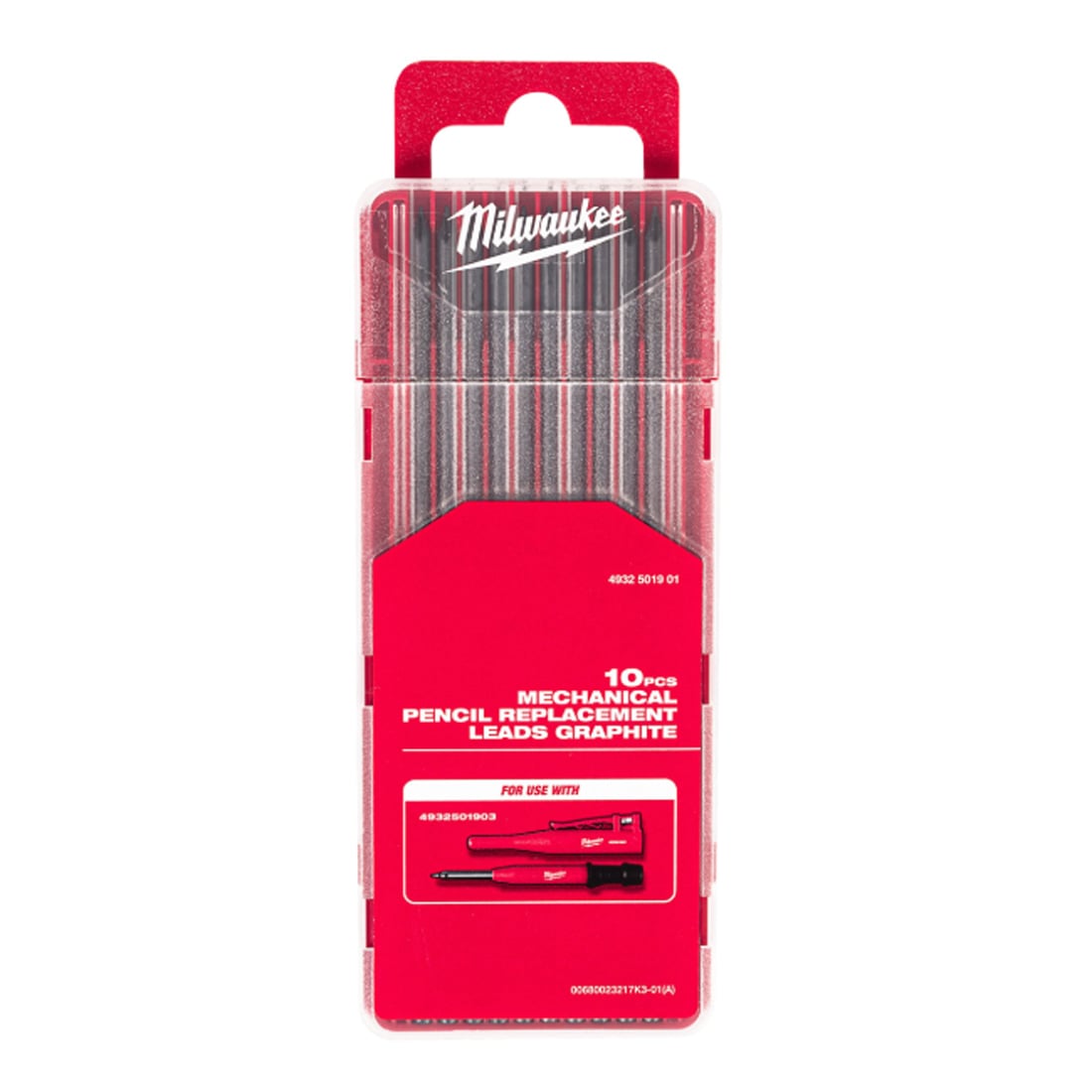 Milwaukee 2.8mm 2B Graphite Pencil Leads - 10 Pack