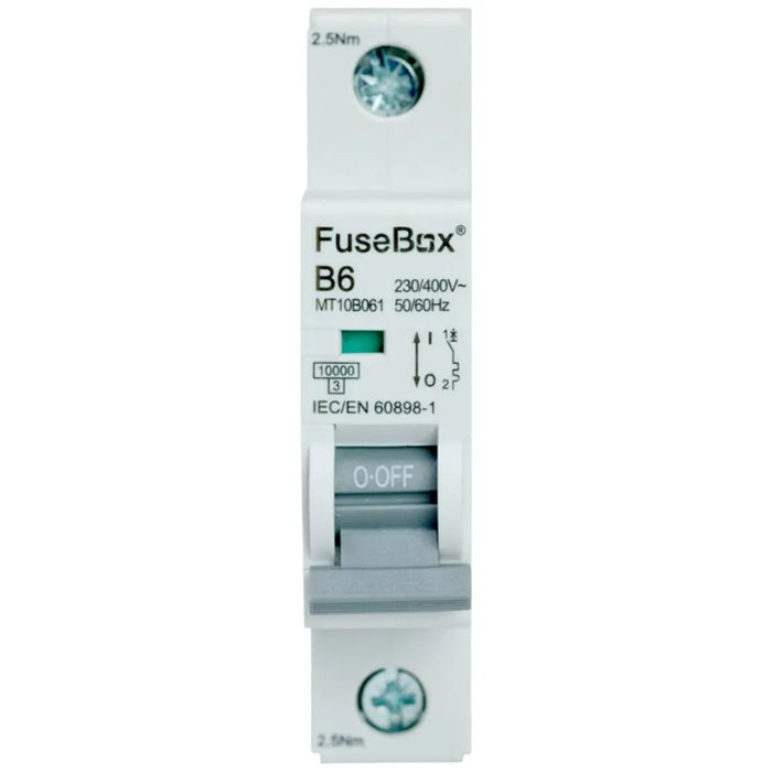 Fusebox Single Pole MCB Type B, Curve B (06A-63A)