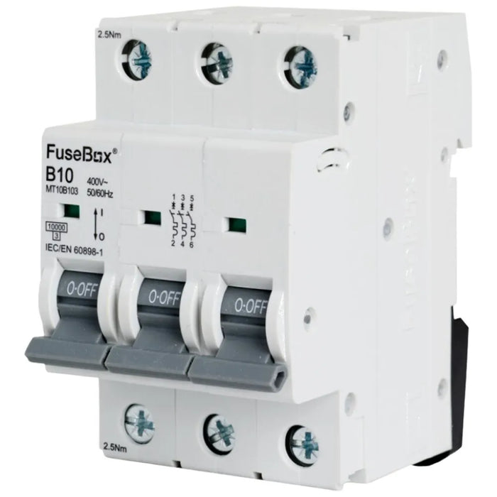 Fusebox Triple Pole MCB Type B, Curve B (06A-63A)