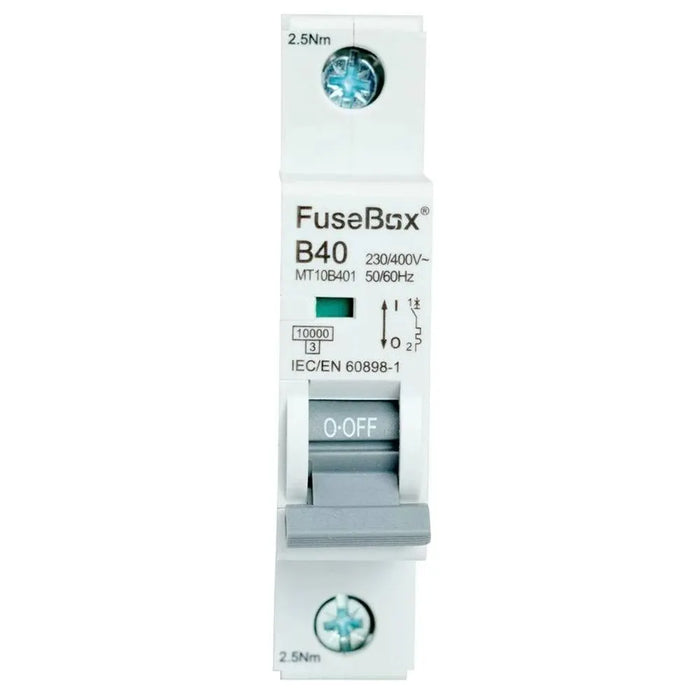Fusebox Single Pole MCB Type B, Curve B (06A-63A)