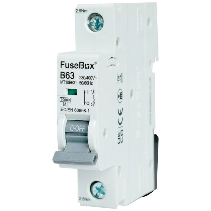 Fusebox Single Pole MCB Type B, Curve B (06A-63A)
