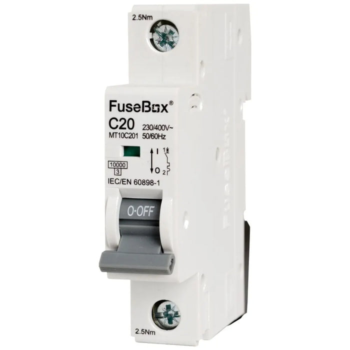 Fusebox Single Pole MCB Type C, Curve C | (06A-63A)