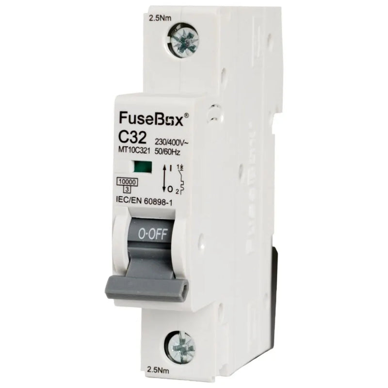 Fusebox Single Pole MCB Type C, Curve C | (06A-63A)
