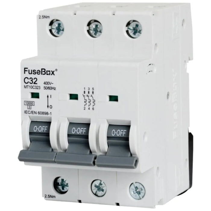 Fusebox Triple Pole MCB Type C, Curve B |  (06A-63A)