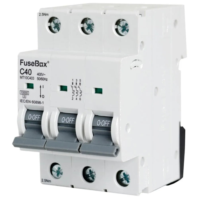 Fusebox Triple Pole MCB Type C, Curve B |  (06A-63A)