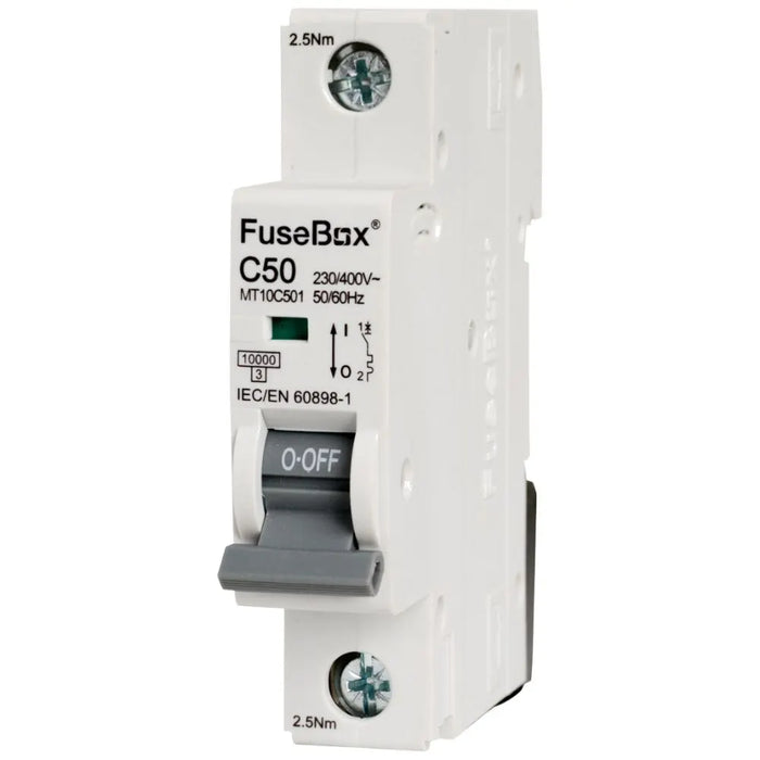 Fusebox Single Pole MCB Type C, Curve C | (06A-63A)