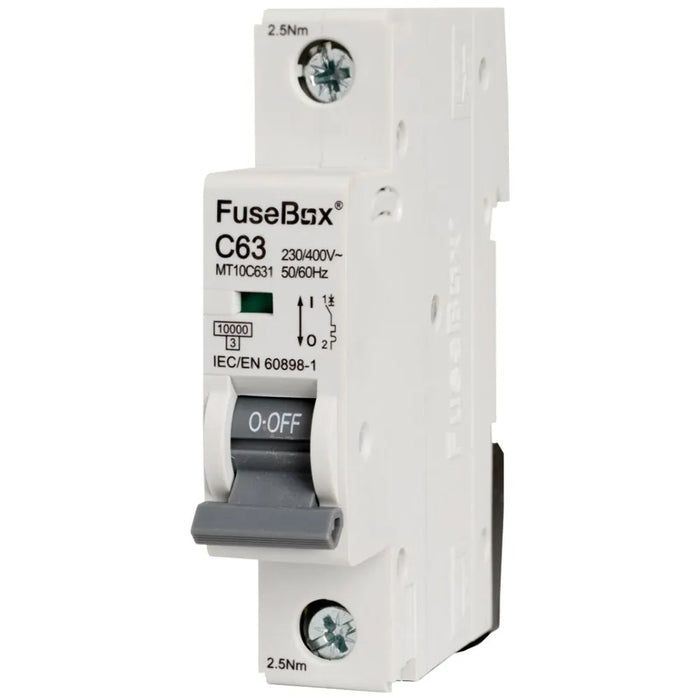 Fusebox Single Pole MCB Type C, Curve C | (06A-63A)