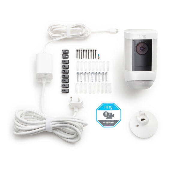 Ring Spotlight Cam Pro (3 Pin UK) Plug In White