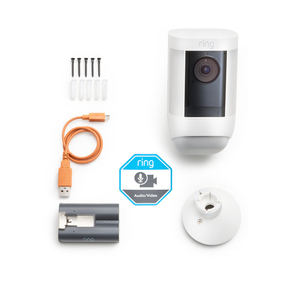 Ring Spotlight Cam Pro Battery White