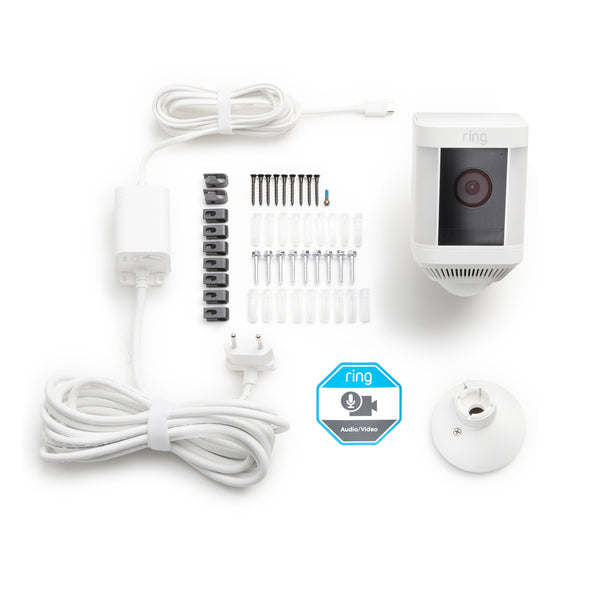 Ring Spotlight Cam Plus (3 Pin UK) Plug-In (White)