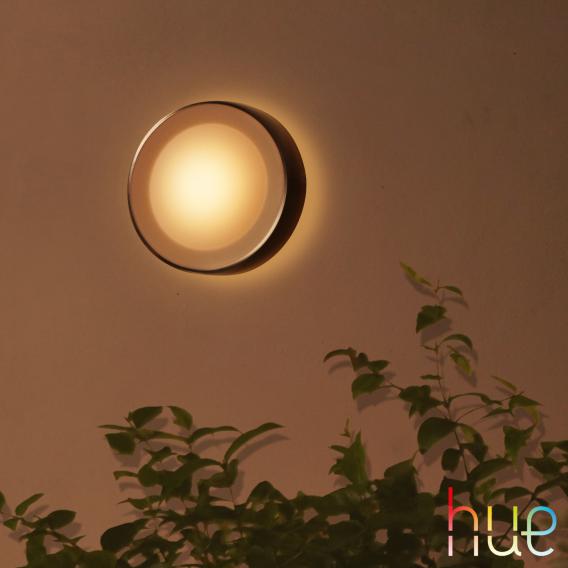 Philips Daylo Hue White & Colour Ambience Wall Lantern (Black 1x15W)