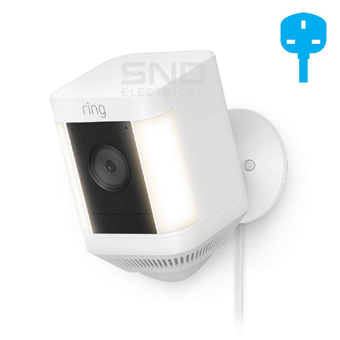 Ring Spotlight Cam Plus (3 Pin UK) Plug-In White