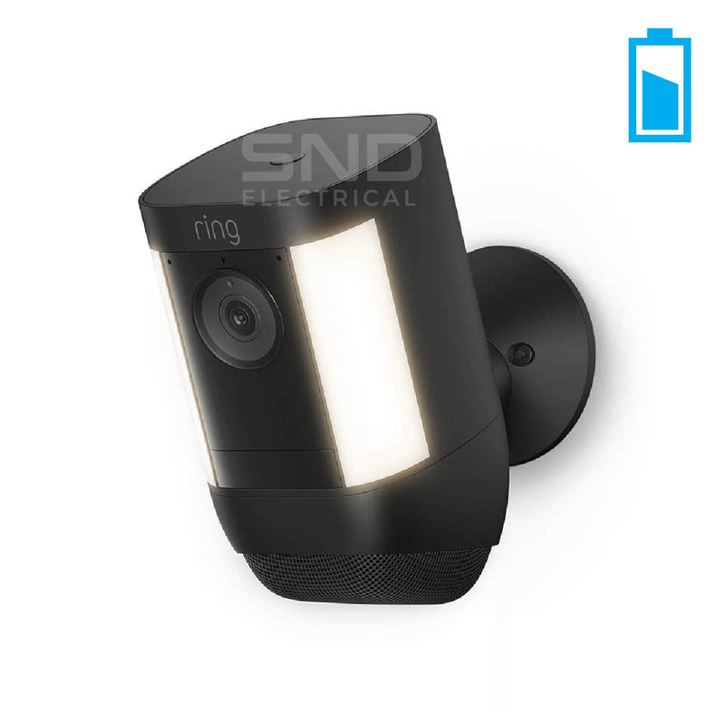 Ring Spotlight Cam Pro Battery Black
