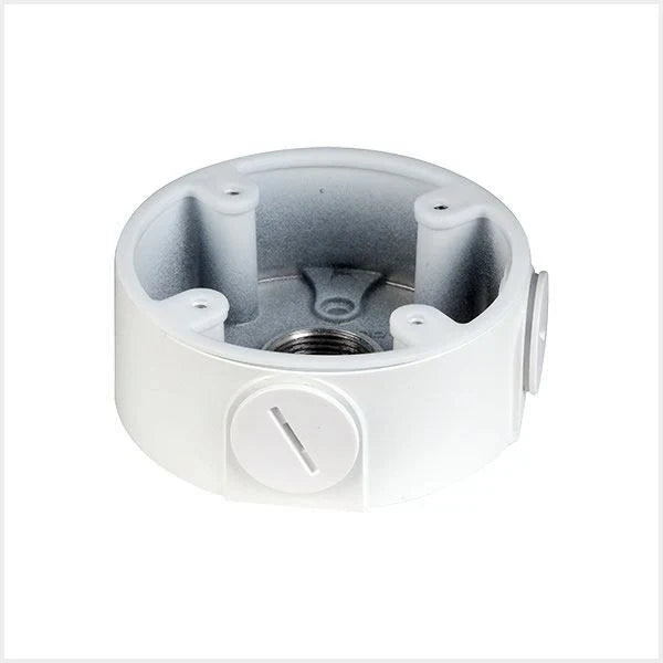 Eagle RING-J2 Deep Base Cable Management Ring with IP66 Junction Box – White Aluminium, 96.7 x 37.2mm