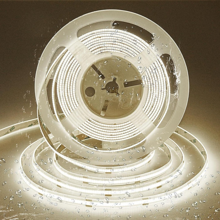 LED COB Strip 4000K, Seamless, 10mm Wide IP65 5M Reel