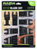 Raida 8 Piece Multitool Set – Wood & Metal Oscillating Saw Blades