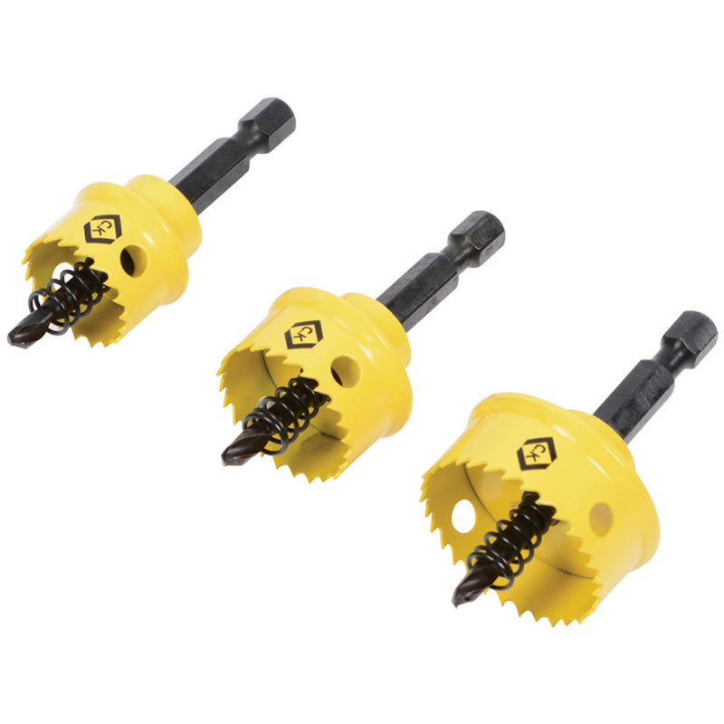 CK Tools T3213A Sheet Steel Holesaw Set (3Pcs)