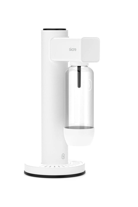 Skare Soda Maker 2 Water Carbonator with 2  Included Water Bottles - White