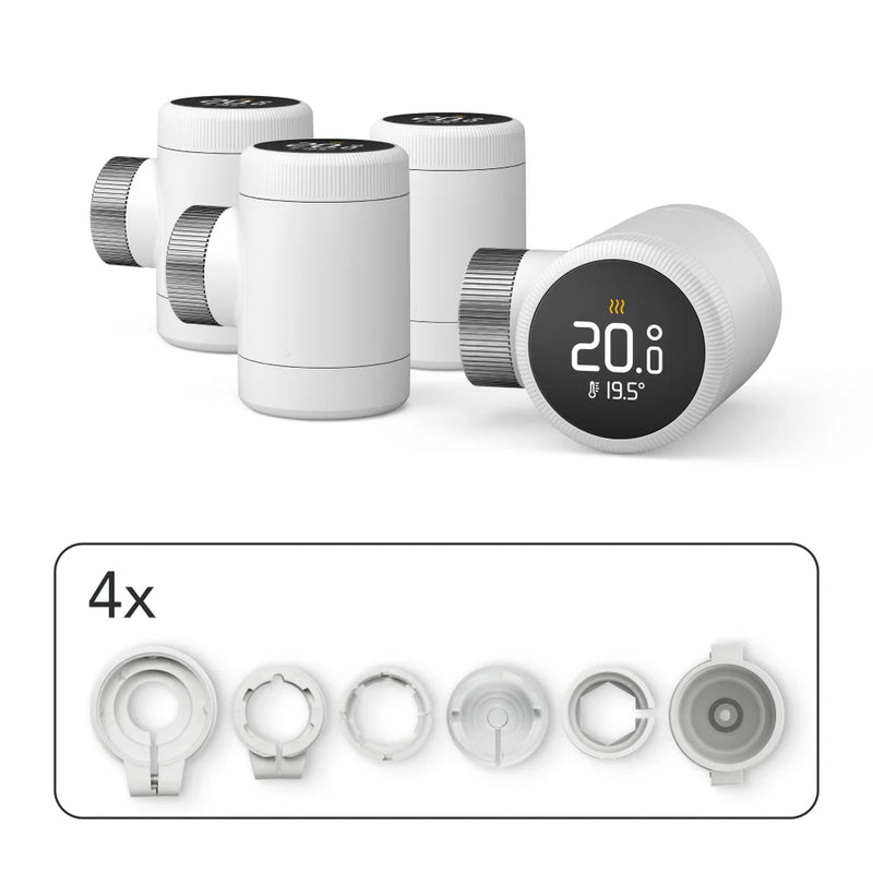 Tado Smart Radiator Thermostat X — Pack of 4 (White)