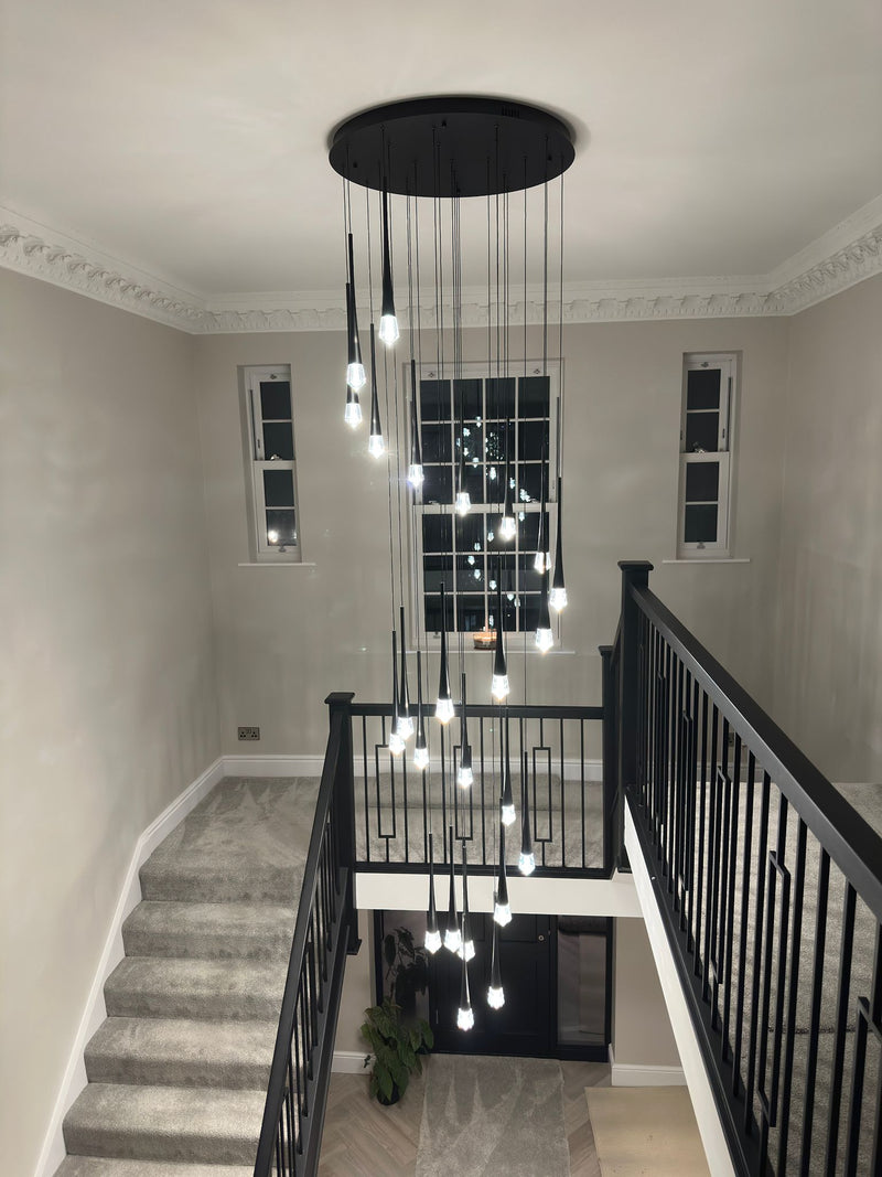 Spear 24 Light LED Crystal Stairwell Light