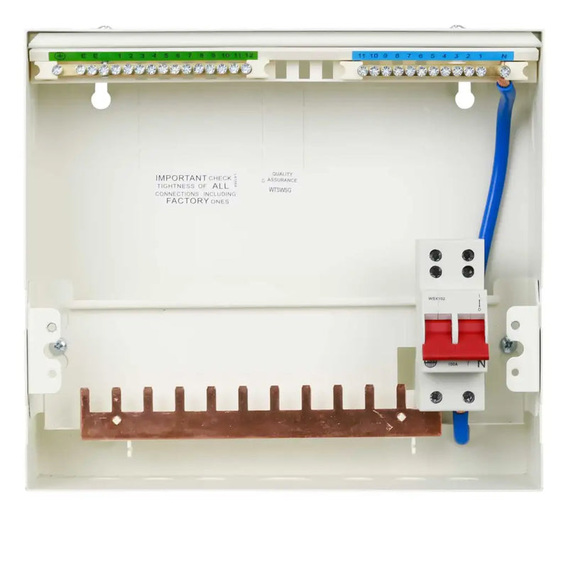 Wylex Metal 11 Way Consumer Unit 100A C/W/ SPD