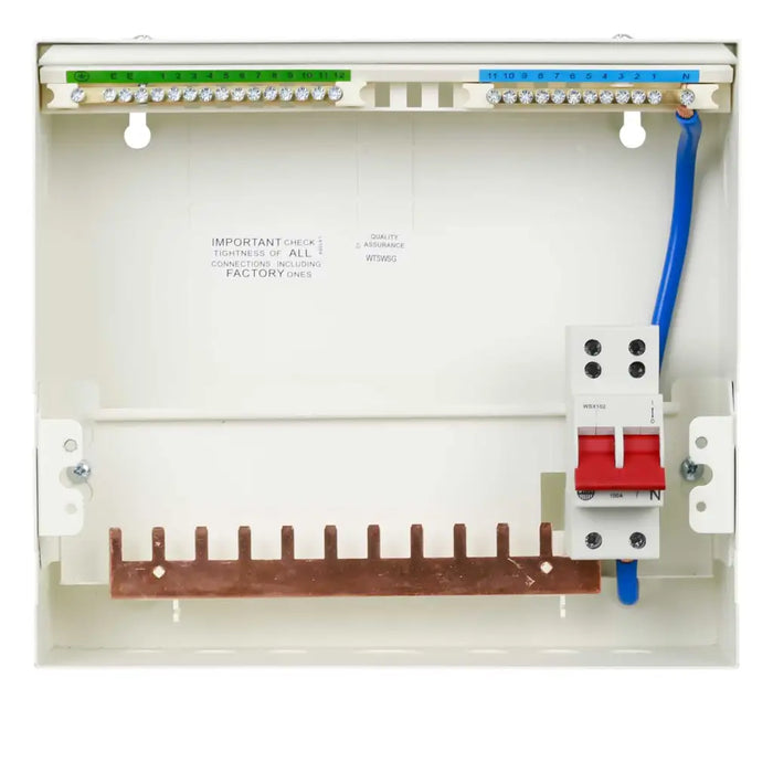 Wylex Metal 11 Way Consumer Unit 100A C/W/ SPD